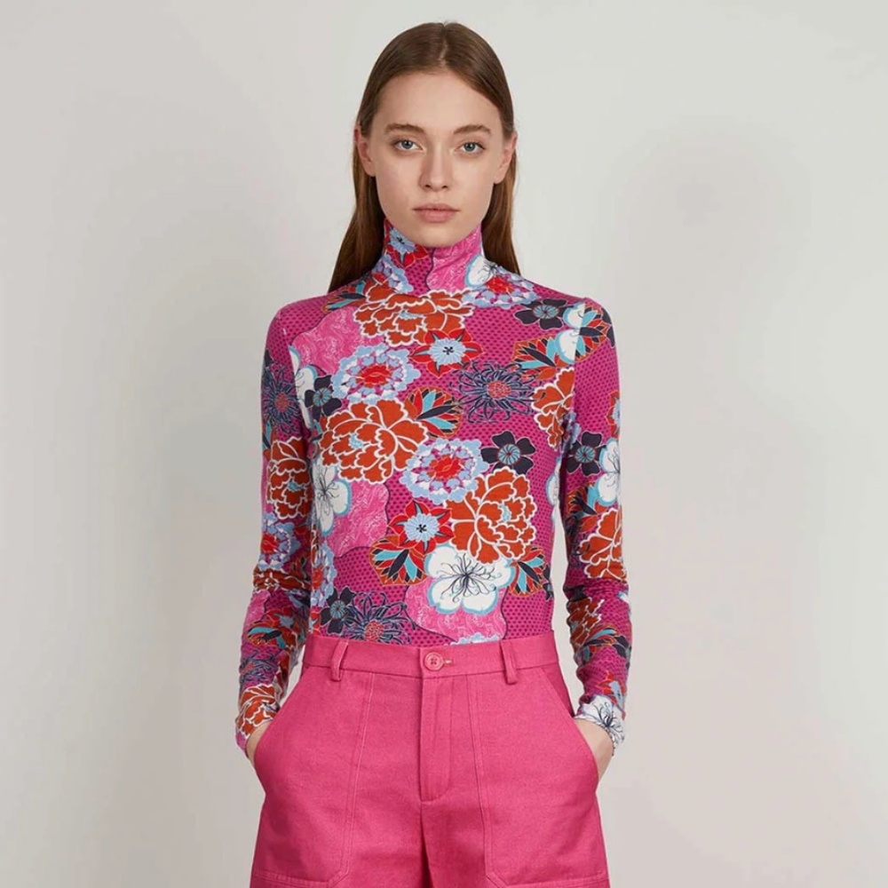 Turtleneck  Pink Pop Floral